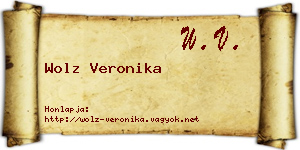 Wolz Veronika névjegykártya